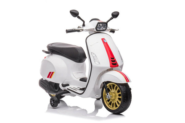 Limited edition Vespa Sprint, 12 volt elektrische scooter met muziek