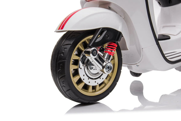 Limited edition Vespa Sprint, 12 volt elektrische scooter met muziek