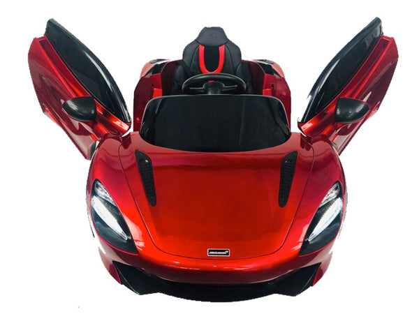 De McLaren Supercar  720S elektrische kinderauto, MP4 scherm, Rubberen banden en meer!