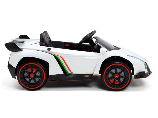 Lamborghini Veneno, 2-persoons SUPERCAR voor kinderen  met 4 motoren en meer